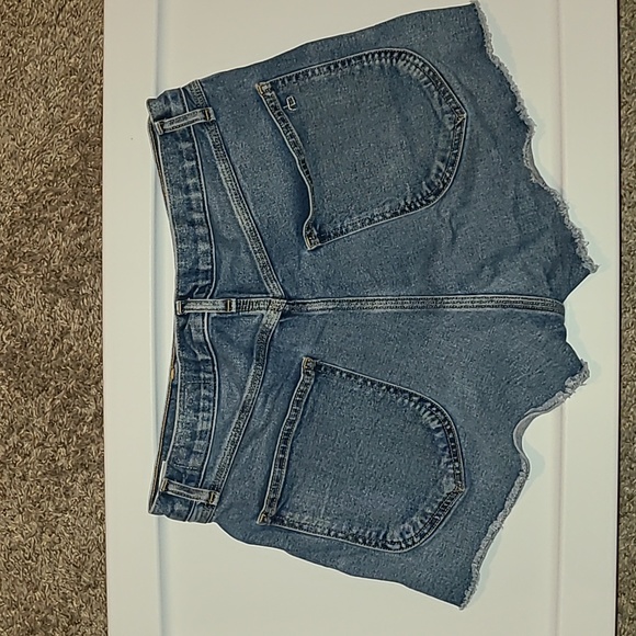 Rag and bone jean snap button high waisted denim shorts - Picture 2 of 3